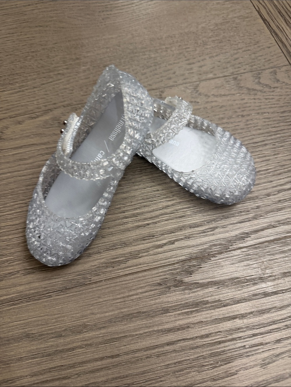 Mini Melissa Clear Crystal Mary Jane Shoes
